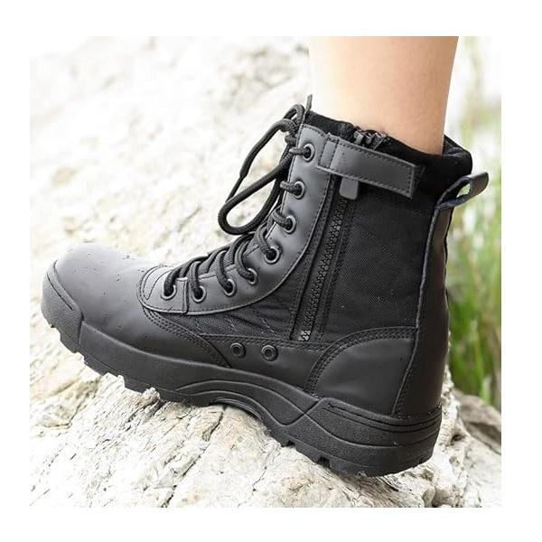 Men Synthetic Leather Casual Calf Boots Black Size 40-44
